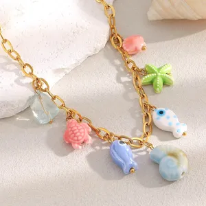 Factory Price 316L Stainless Steel Choker Necklace 18K PVD Plated Waterproof Anti-tarnish thumbnail-2