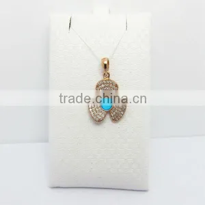 2015 Christmas Charms Silver Evil Eye Pendant With a Nice Price From SLS Silver Factory thumbnail-1