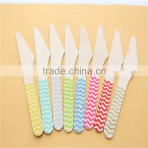 Event&Party Supplies Disposable Wooden Knife Fork Spoon Wooden Cutlery thumbnail-1