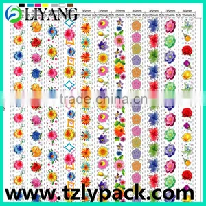 Heat Transfer Printing Film for Plastic, Width is 35mm, Different Flower thumbnail-1