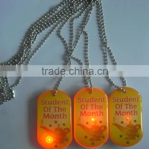 LED Flashing Dog Tags With Ball Chains thumbnail-1