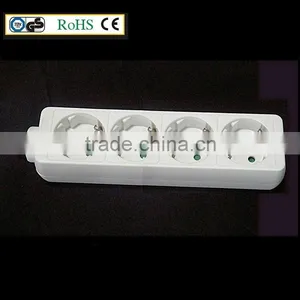 4way German Socket Extension Socket With Switch Multiple Socket thumbnail-1