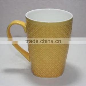 12oz Glazed Ceramic Sublimation Mug Coffee Cup With Square Bottom thumbnail-4