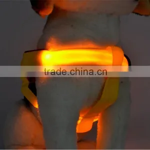 LED Nylon Pet Dog Cat Collar Led Glow Flash Light Dog Puppy Belt Harness Leash Tether Pet Safety Collar Rope thumbnail-4