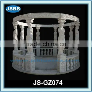 Outdoor Luxury Lady Statue Stone Garden Gazebo thumbnail-1
