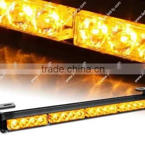 18" Traffic Advisor Hazard Emergency Warning Tow Strobe Lightbar 7 Modes 16leds Amber thumbnail-1