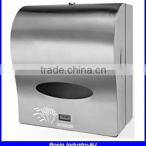 Stainless Steel Auto Cut Paper Dispenser Without Power, Wall Mouted Auto Cut Paper Towel Dispenser thumbnail-2