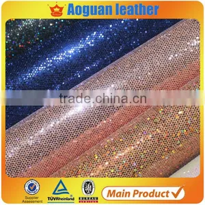 Grid Glitter Leather for Shoes and Decoration Colorful Strip thumbnail-1