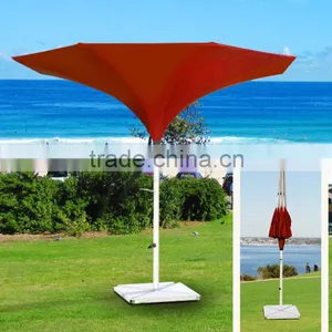 Trendy Unique Design Decorative Flower Shape Outdoor Patio Garden Pool Side Outside-in Upside Tulip Mushroom Inverted Umbrella Quality Choice thumbnail-5