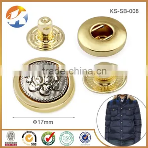 Double Colors Custom Push Metal Snap Button For Jackets thumbnail-1