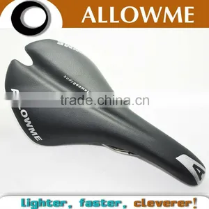 Allowme 143mm Soft Comfortable Titanium Super Light Imitation Leather MTB Bicycle Saddle Manufactures thumbnail-1