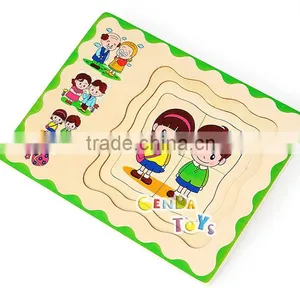 Hot Selling Wooden People's Upgrowth Kids Puzzle Toys thumbnail-5