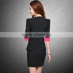 Hotel Uniforms Beautician Sleeve Dress Stewardess Uniforms Front Desk Manager Cashier Foreman Career Suit thumbnail-4