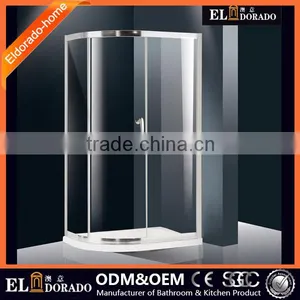European Style CE China Supplier Wall Liner Round Coner Girls Bathroom Shower Door thumbnail-1