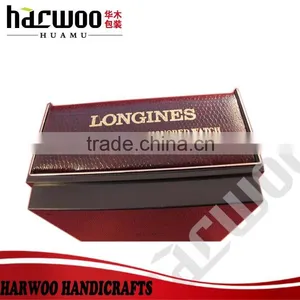 Creative Watch Packaging,single Leather Watch Box,PU Leather Watch Box With Hot Stamp Logo thumbnail-2