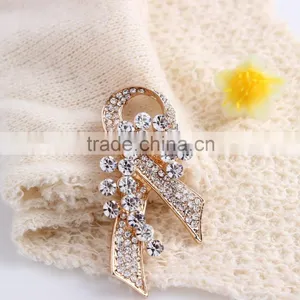 Rhinestone Scarf Buckle,Beaded Flower Brooch Pin,Wedding Invitation Crystal Brooch thumbnail-2