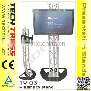 Aluminum Free Standing Curved Corner Stand , TV Stand&hanger thumbnail-4