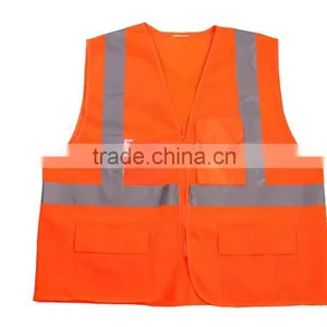 High Quality Hi-vis String Vest With Pockets Security Safety Workwear En471 CE Certified thumbnail-1