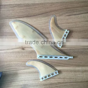 1+2 SUP Bamboo FIN SET 1x 10" CENTRE FIN 2X Future SIDE FIN thumbnail-2