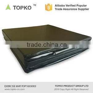 TOPKO Gymnastics Tumbling Exercise Folding Martial Arts Mats With Hook and Loop Tri-Fold Exercise Mat Gym Mat thumbnail-4