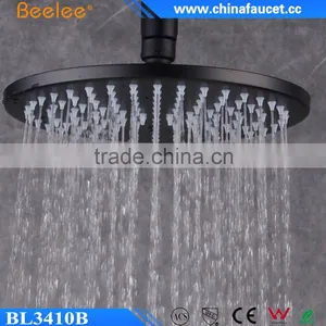Beelee 10'' Black Round Shower Bathroom Ceiling Mounted Waterfall Rain Shower Head Quality Choice thumbnail-1
