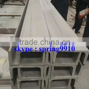 HOT ROOLED AND PICKLED STAINLESS STEEL CHANEL BAR IN GRADE AISI304 LENGT IN 6000MM thumbnail-4