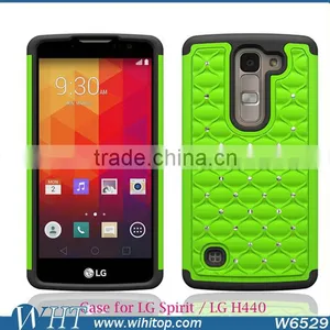 Combo Silicone Case for LG Spirit, Starry Back Cover for LG H440 thumbnail-5
