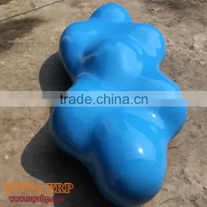 2.1M Fiberglass Modern Furniture FRP Stool Hotel Decoration Waiting Chairs RUYA Brand Factory Outlet thumbnail-1