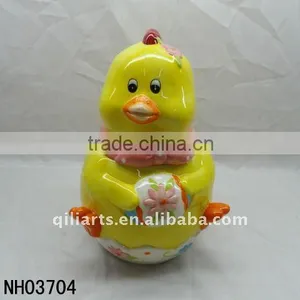 Easter Lovely Chicken Stoneware Cookie Jars thumbnail-1