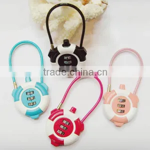 CJSJ Top Security Padlocks Cute New Combination Cable Lock thumbnail-3