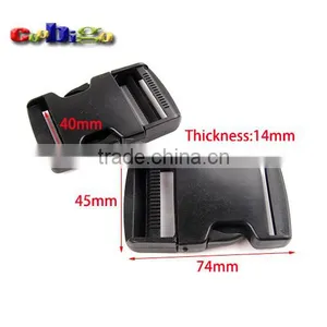1-1/2"(40mm) Webbing Side Release Buckle Plastic for Tactical Backpack Straps #FLC406-40B thumbnail-1
