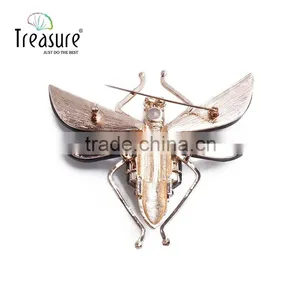 Unique Jewelry Insect Alloy Sheet With Glass Brooch Jewelry for Men and Women thumbnail-6