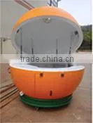 (FRP) New Design Orange Shape Kiosk,transportable Convenient Food Shop thumbnail-1