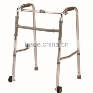 MK912L-2.5 Aluminum Folding Elderly Walker With Wheel thumbnail-1