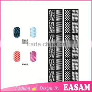Easam Hot New Long Nail Stencil,nail Art Designs Finger Reusable Nail Stencil thumbnail-1