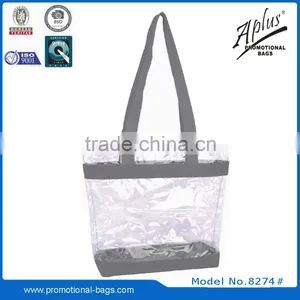 2015 Portable Plastic Transparent PVC Handbag Tote Bag thumbnail-3