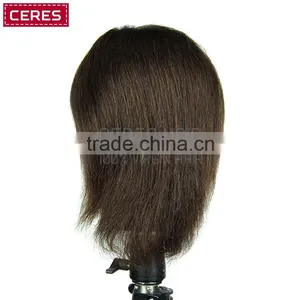 16" Synthetic Hair Black Cosmetology Training Mannequin Head thumbnail-3
