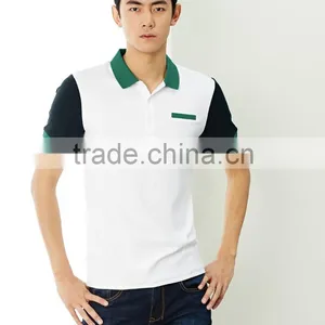 Men's Casual Business Contract Colour 100% Cotton POLO T Shirt thumbnail-1