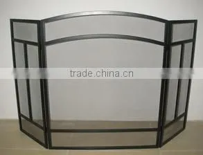 Black Powder Coating 5 Folding Fireplace Gate thumbnail-1