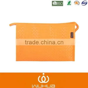 Hot Sale Double-deck Cosmetic Bag Weave Makeup Bag thumbnail-4