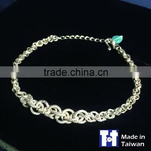 Manual Double Spiral Sterling Silver Bracelet Jewelry Valentine Gift thumbnail-1
