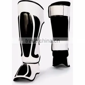 White Color MMA Shin and Instep Guards thumbnail-1