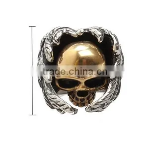 New Man's Titanium Steel Men'sThe Expendables Skull Ring thumbnail-4
