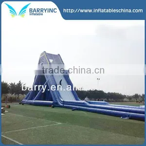 Custom Size Blue Long Giant Inflatable Water Slide for Sale thumbnail-1