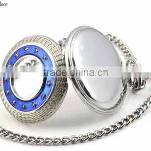 Fashion Morden Quartz Pocket Watch Necklace for Men thumbnail-2
