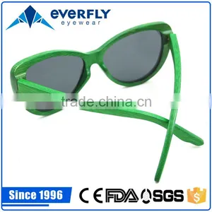 High Quality FDA Wholesale Mirror Lens China Wood Bamboo Sunglasses 2016 Custom Logo Cat.3 Polarized 2016 Wooden Sunglasses thumbnail-2