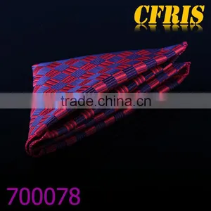 Chess Design Red Cheap Polyester Pocket Square thumbnail-1