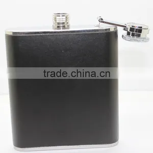 High Quality Stainless Steel 6oz Flagon Hip Flask With Cigarette Case thumbnail-2
