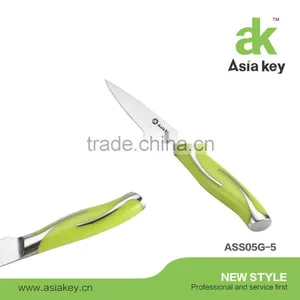 New Arrival Kitchen Knife Set,green ABS Handle,acrylic Block thumbnail-4