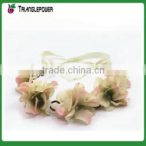 Fabric Rose Flower Bando Lace-up Flower Headband thumbnail-1